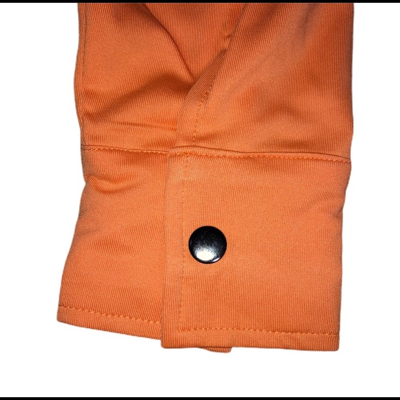 NWT Ferreira activewear workout exercise tennis jacket, full zip, snap sleeves - Picture 3 of 16